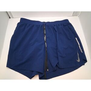 Nike Dri-FIT Running Shorts Mens Small Blue Lined Drawstring Athletic